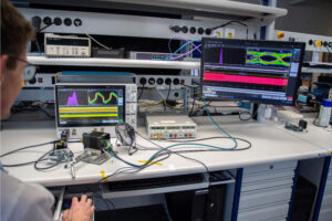 technician developing industrial camera